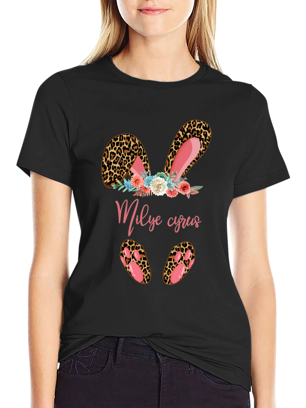 Leopard Easter Bunny T-Shirt