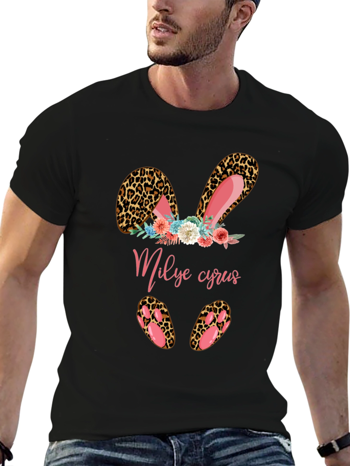 Leopard Easter Bunny T-Shirt