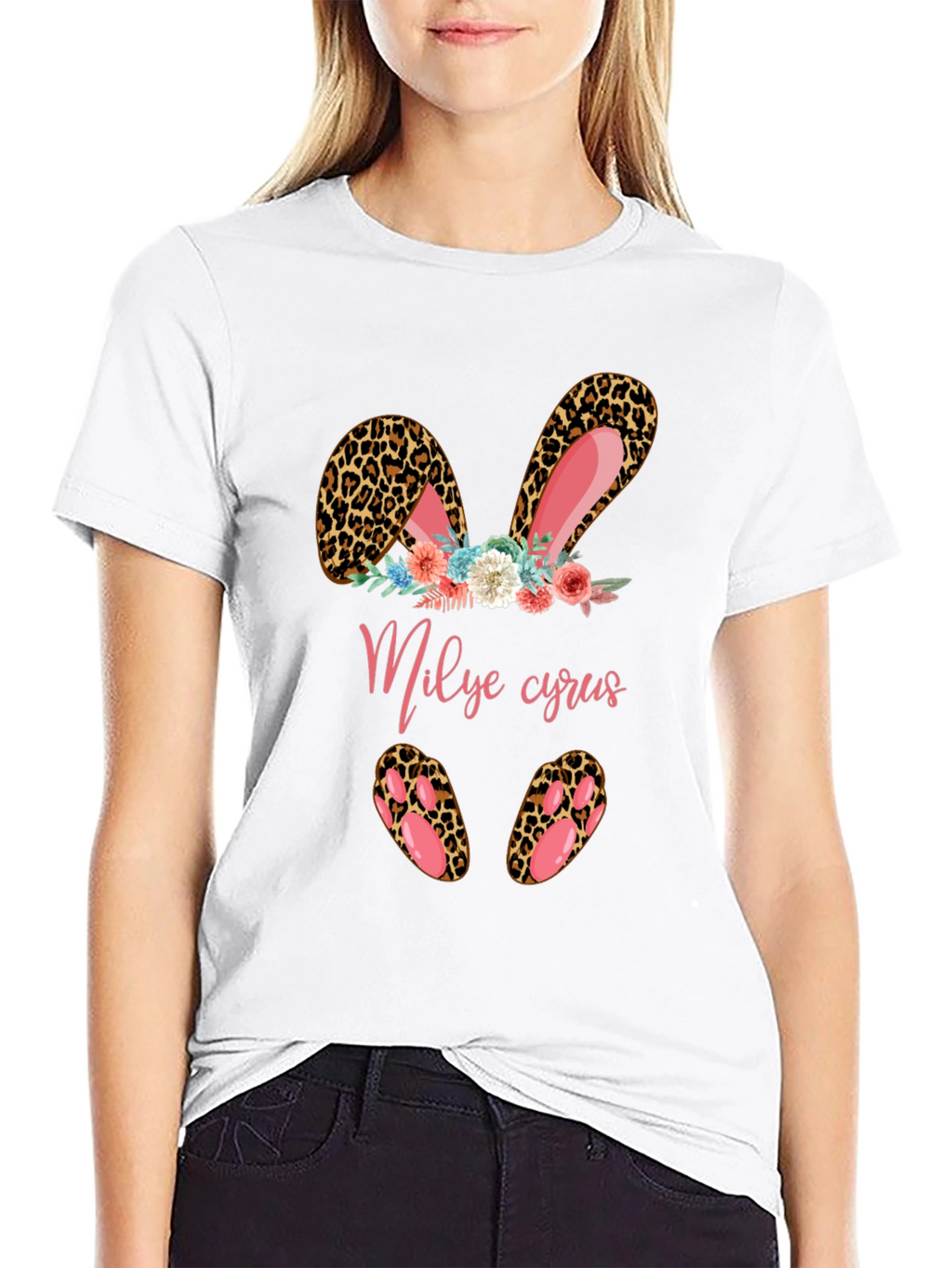 Leopard Easter Bunny T-Shirt