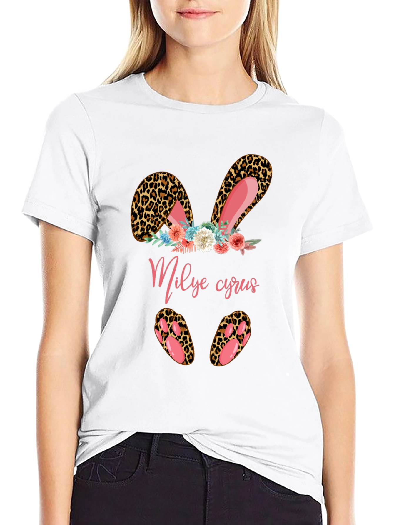 Leopard Easter Bunny T-Shirt