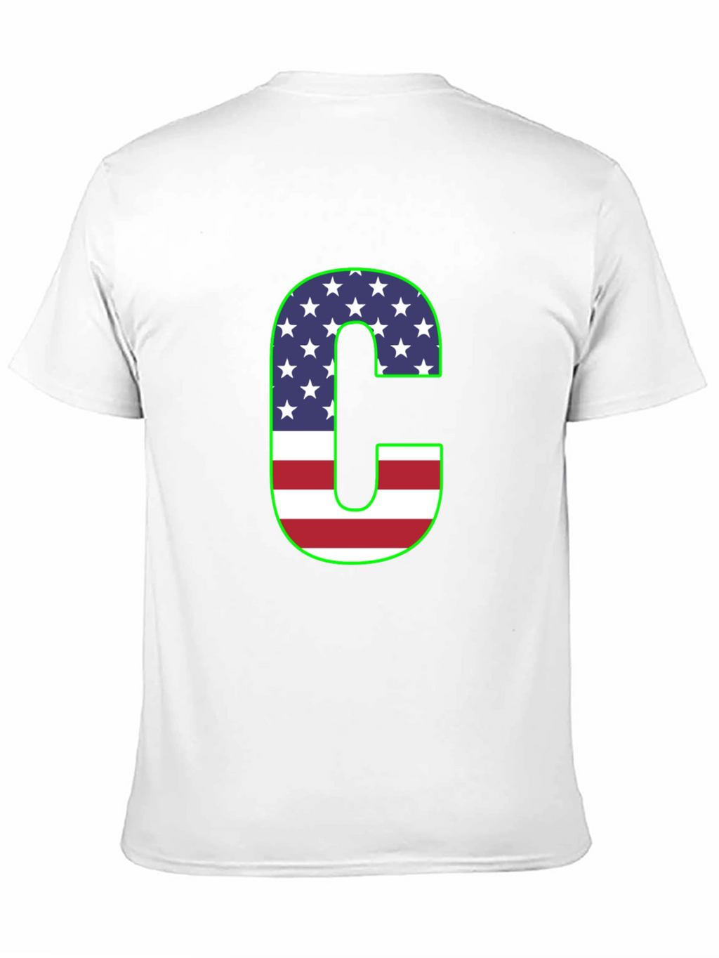 Letter C USA Flag T-Shirt - Patriotic Pride!