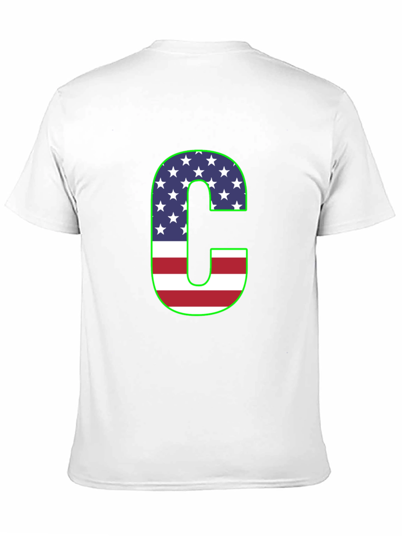 Letter C USA Flag T-Shirt - Patriotic Pride!