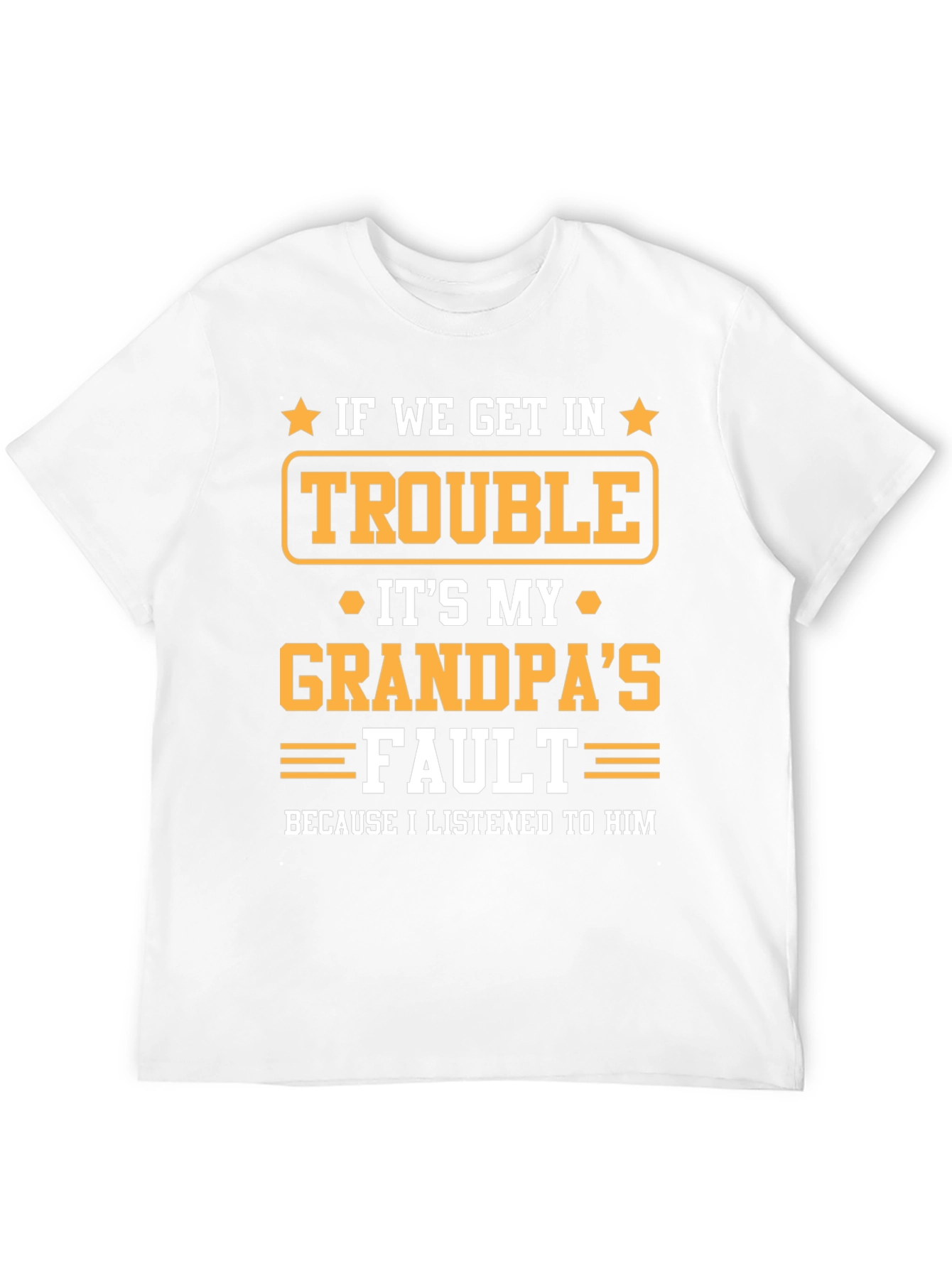 Grandpas Fault T-Shirt - Funny Grandparent Gift