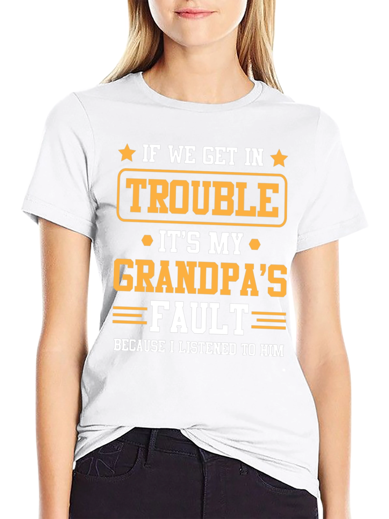 Grandpas Fault T-Shirt - Funny Grandparent Gift
