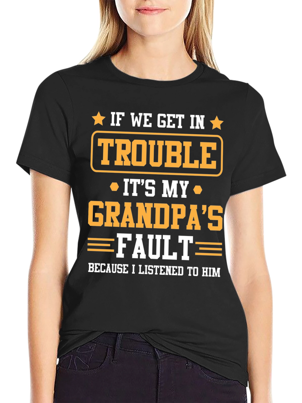 Grandpas Fault T-Shirt - Funny Grandparent Gift