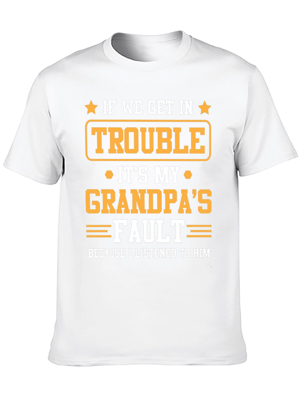 Grandpas Fault T-Shirt - Funny Grandparent Gift