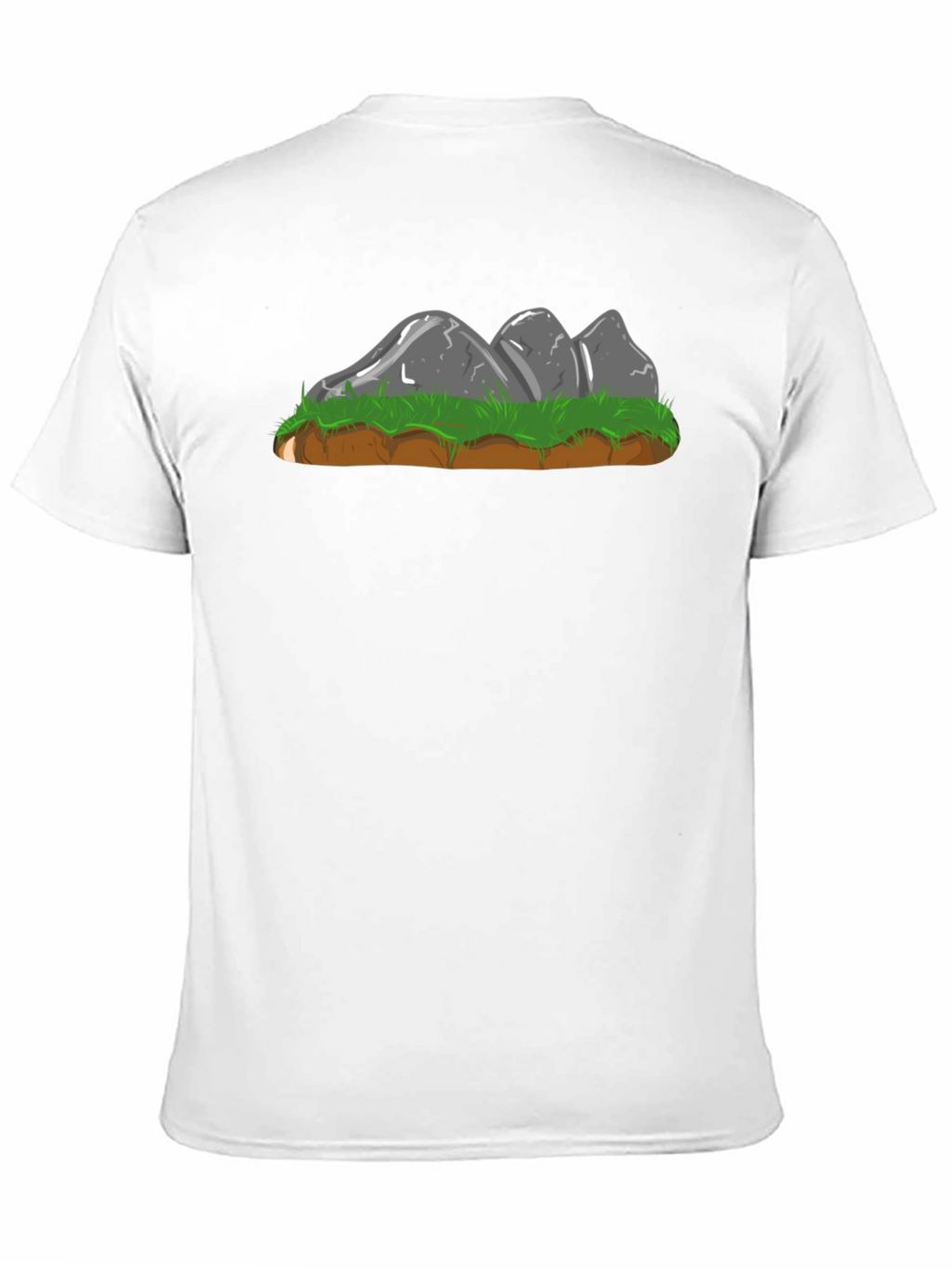 Cartoon Rock Formation Graphic Tee - Black