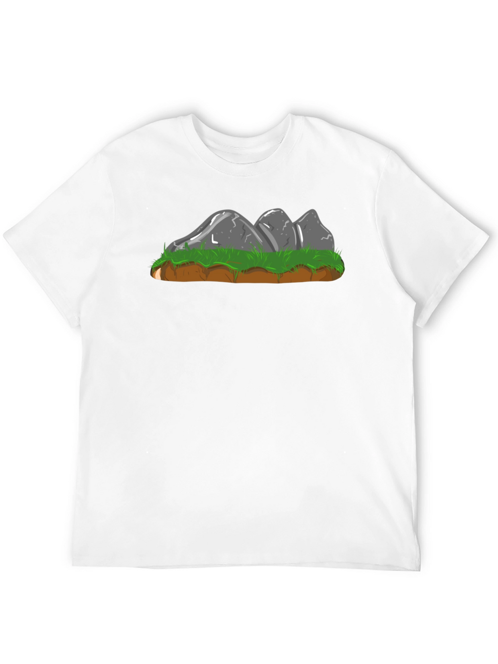 Cartoon Rock Formation Graphic Tee - Black