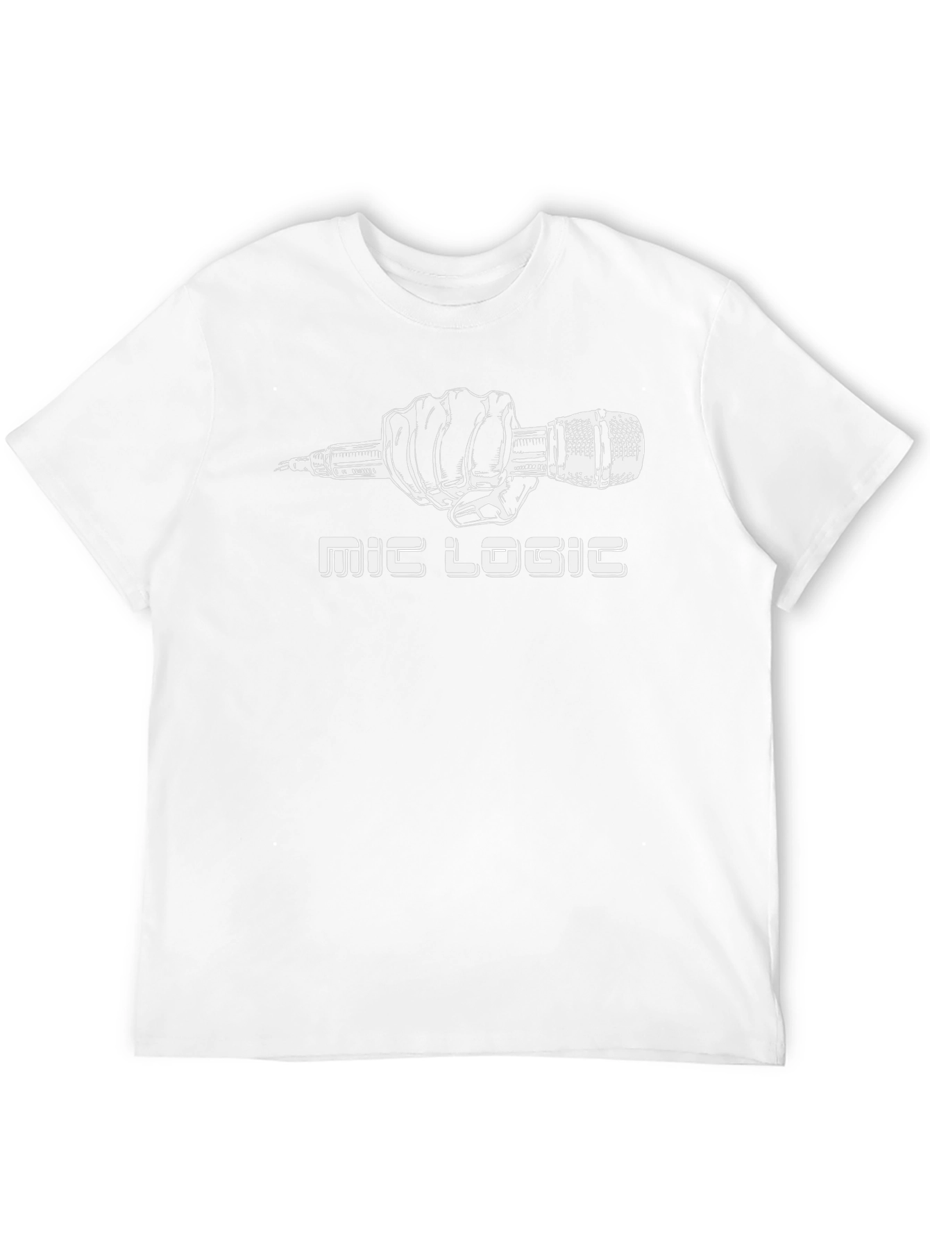 Mic Logic Black T-Shirt - Graphic Tee