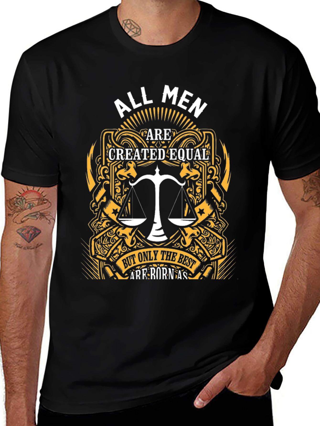 All Men Created Equal Lawyer Justice T-Shirt