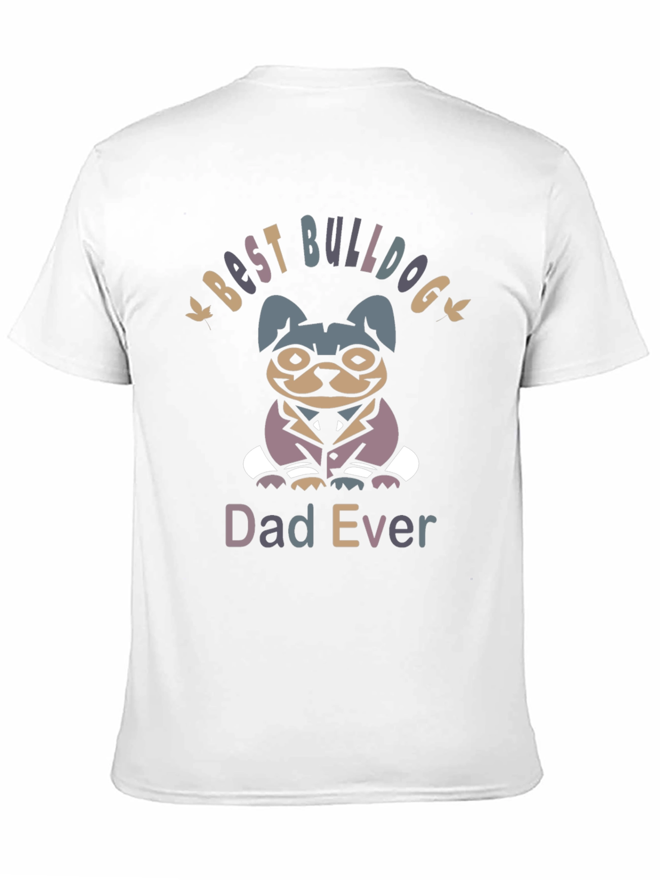 Best Bulldog Dad Ever Black Graphic Tee