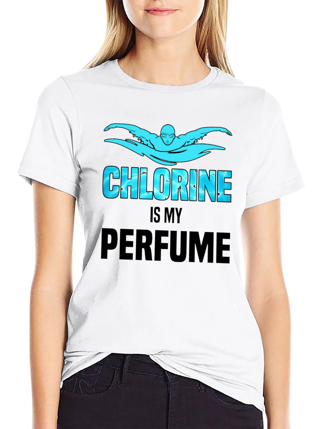 Chlorine is My Perfume Graphic Tee Shirt