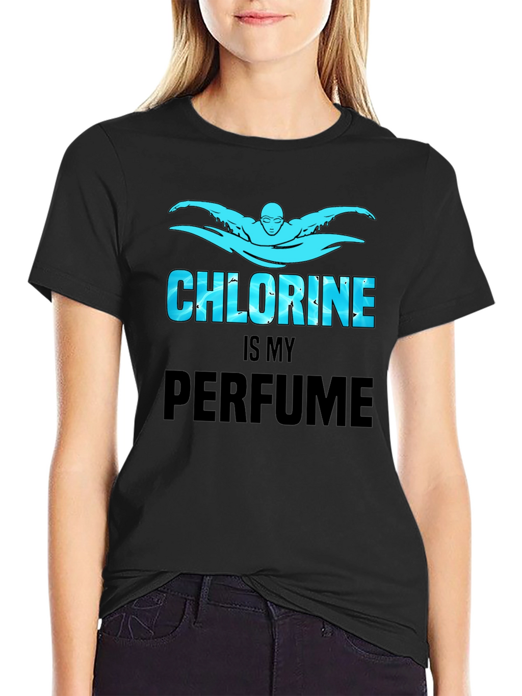 Chlorine is My Perfume Graphic Tee Shirt