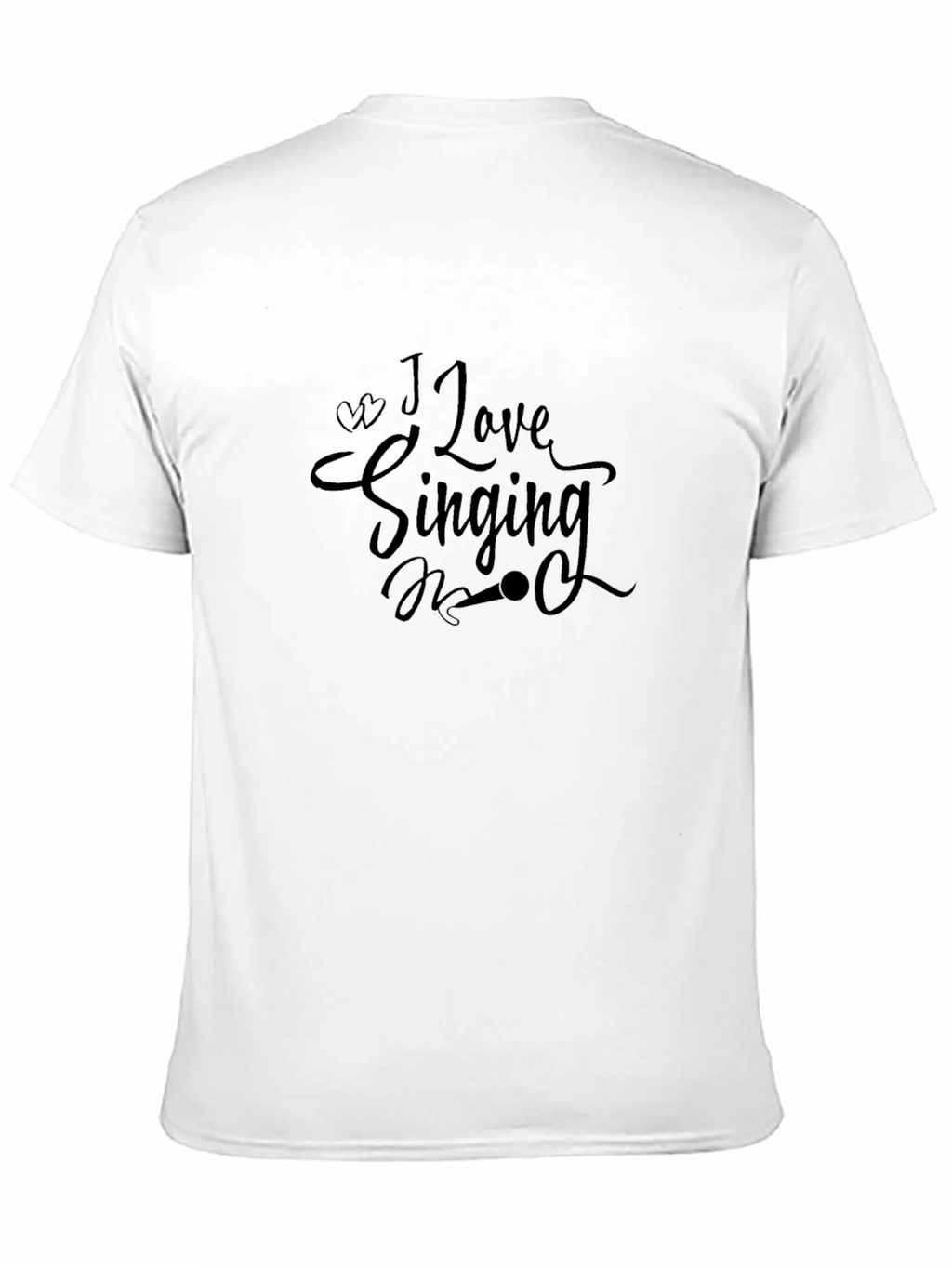 I Love Singing Black T-Shirt - Music Lovers Tee