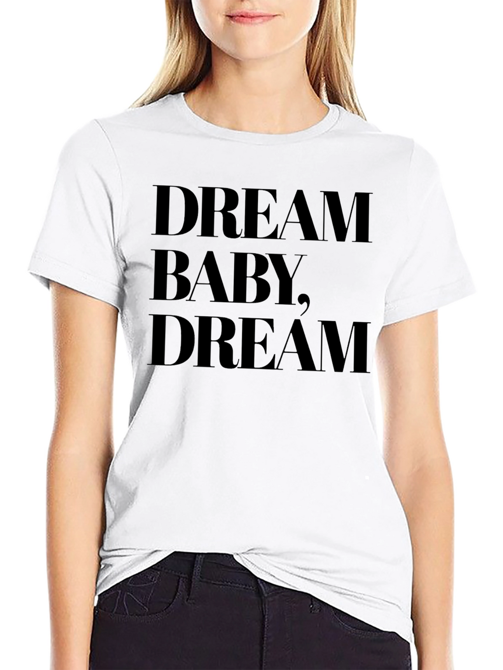 Dream Baby Dream Black T-Shirt