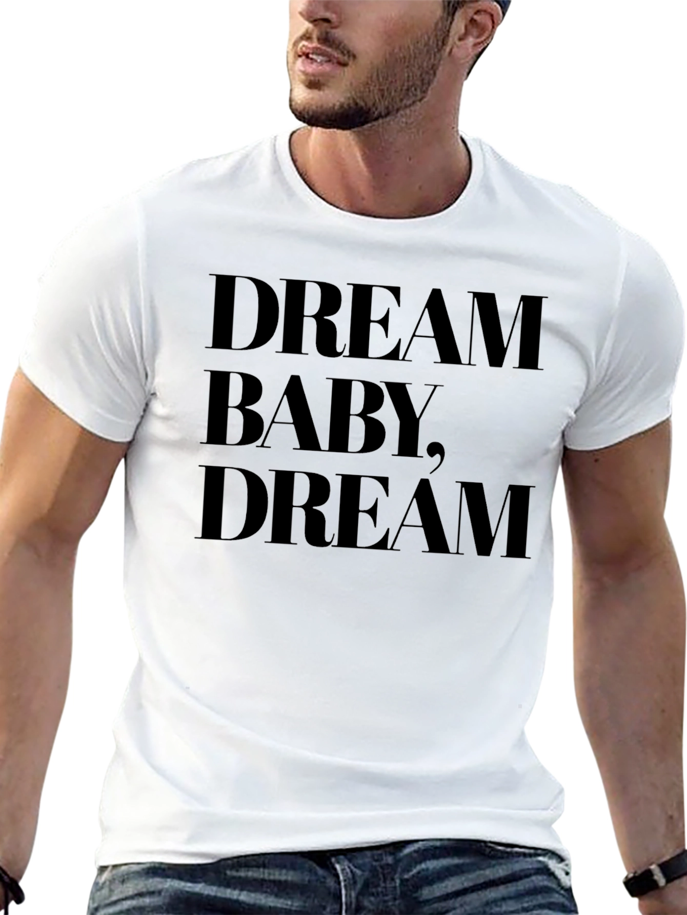 Dream Baby Dream Black T-Shirt