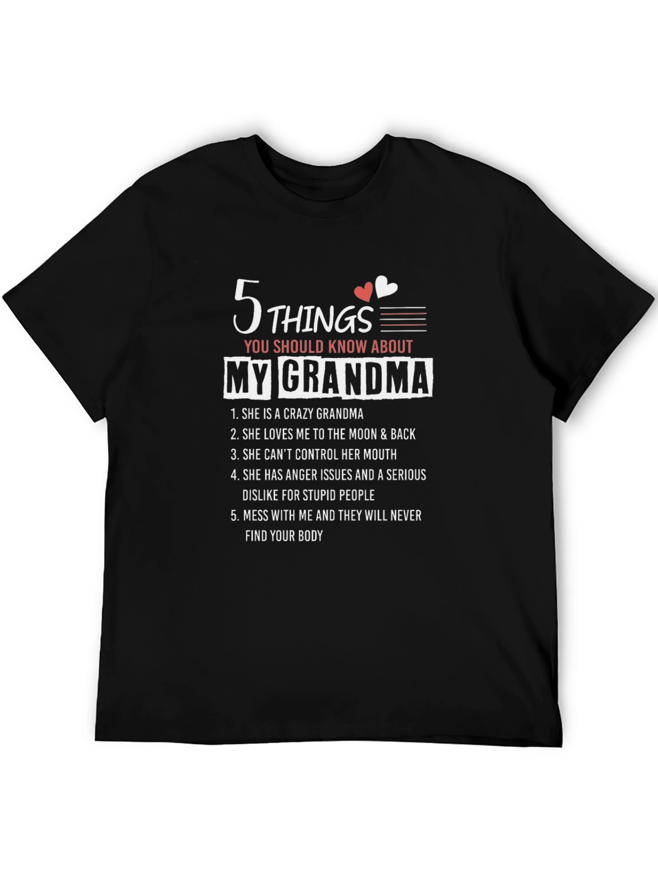 5 Things You Should Know About My Grandma T-Shirt