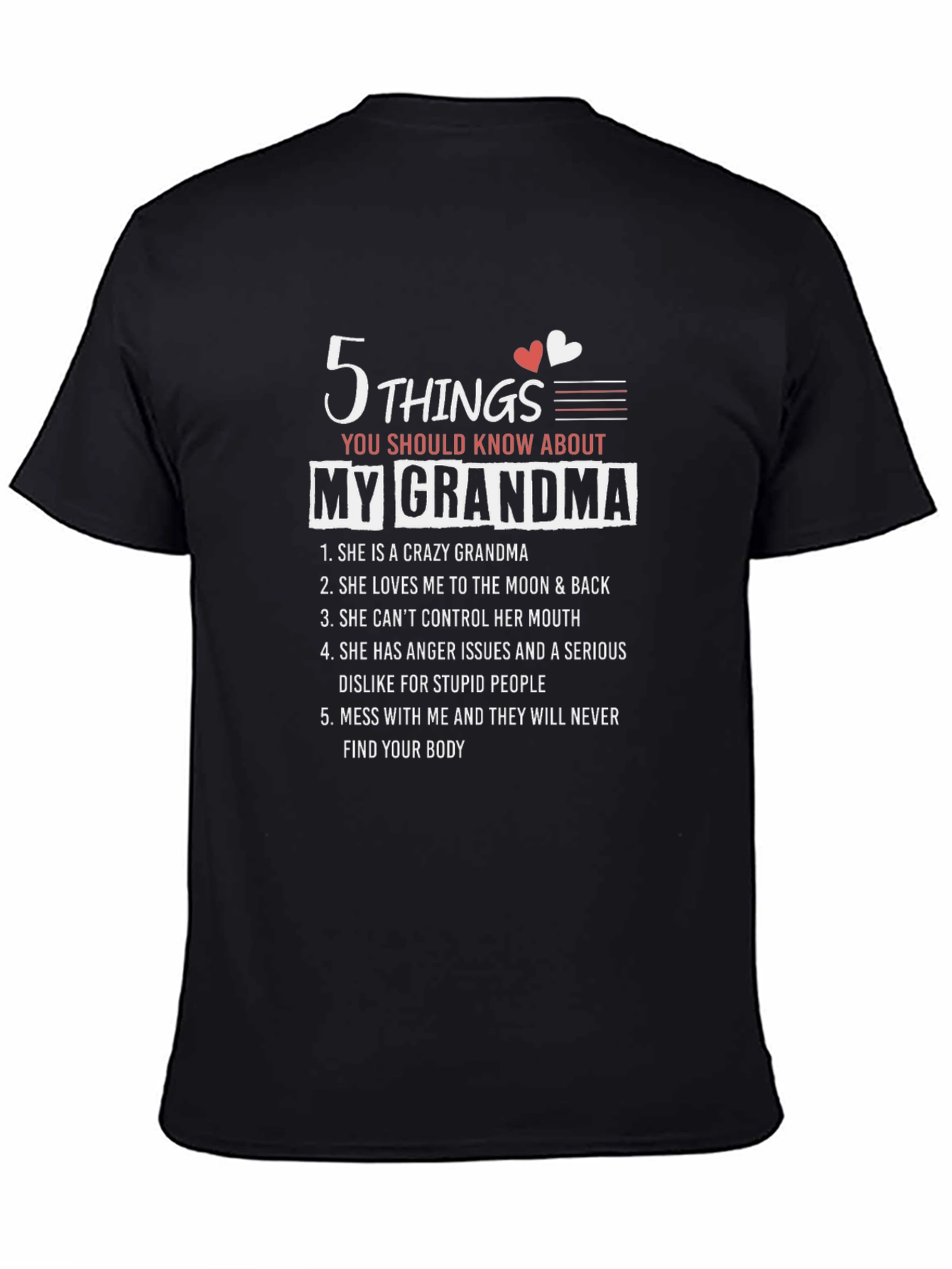 5 Things You Should Know About My Grandma T-Shirt
