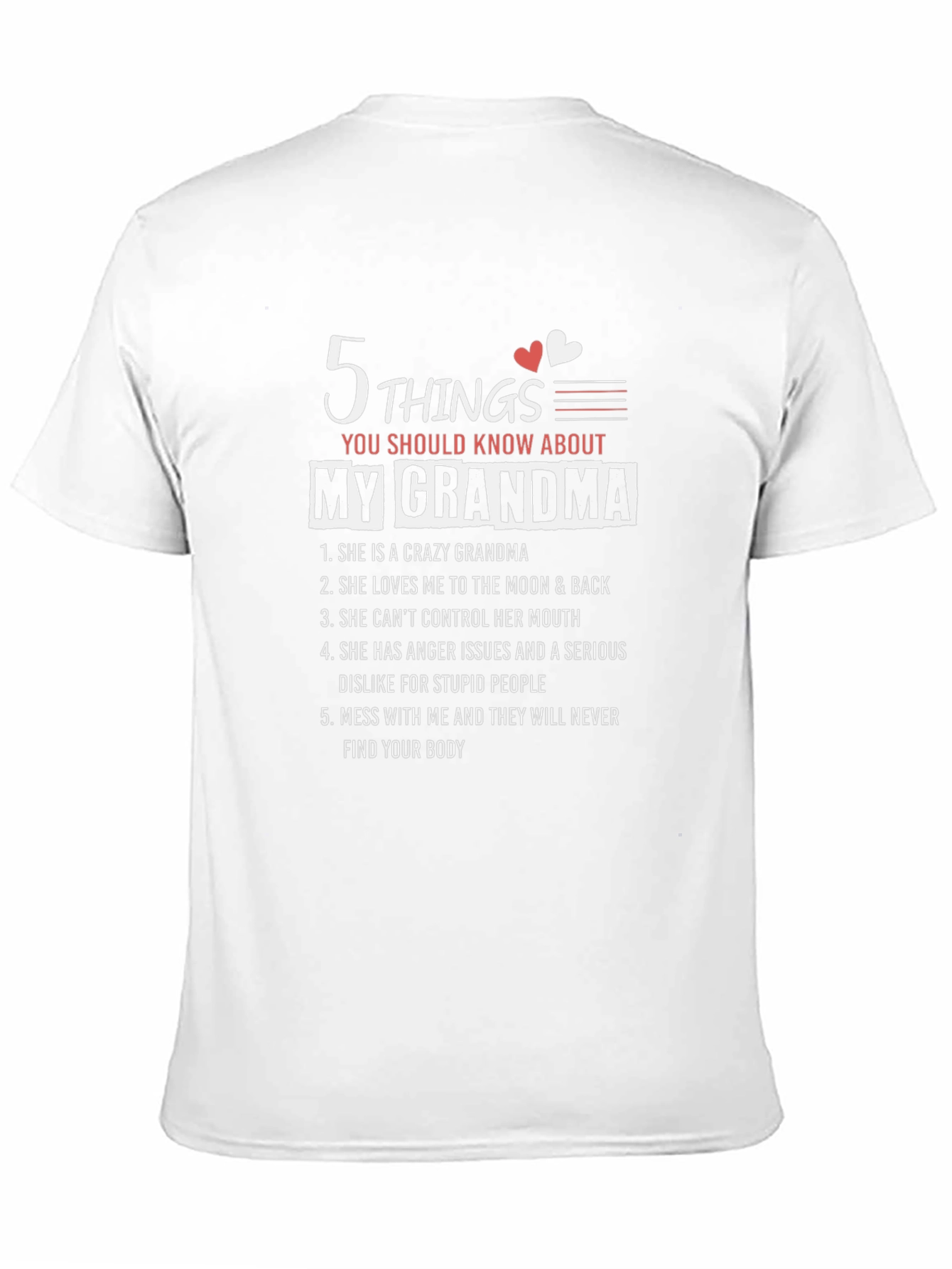 5 Things You Should Know About My Grandma T-Shirt