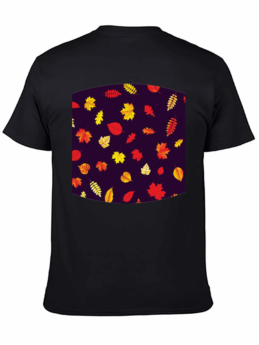 Autumn Leaves Pattern T-Shirt - Stylish Fall Fashion