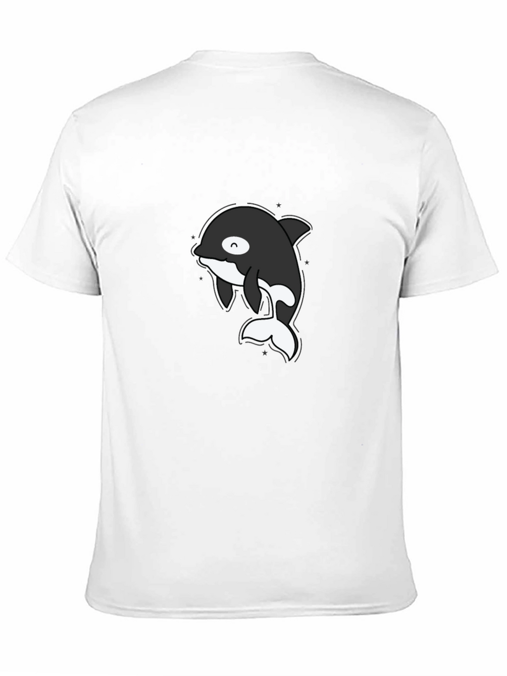 Cute Orca T-Shirt - Black Cotton Tee