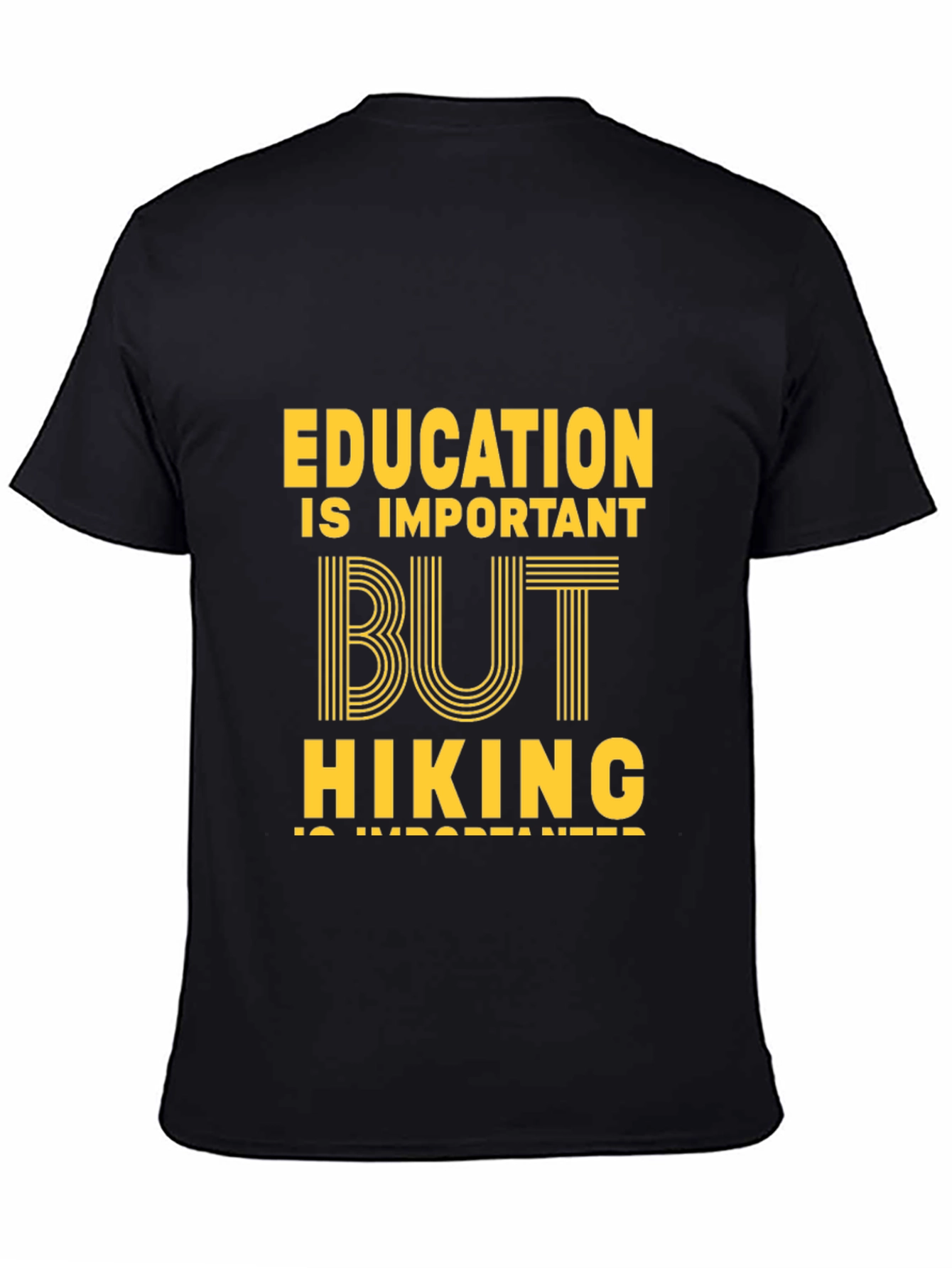 Education vs Hiking Graphic Tee