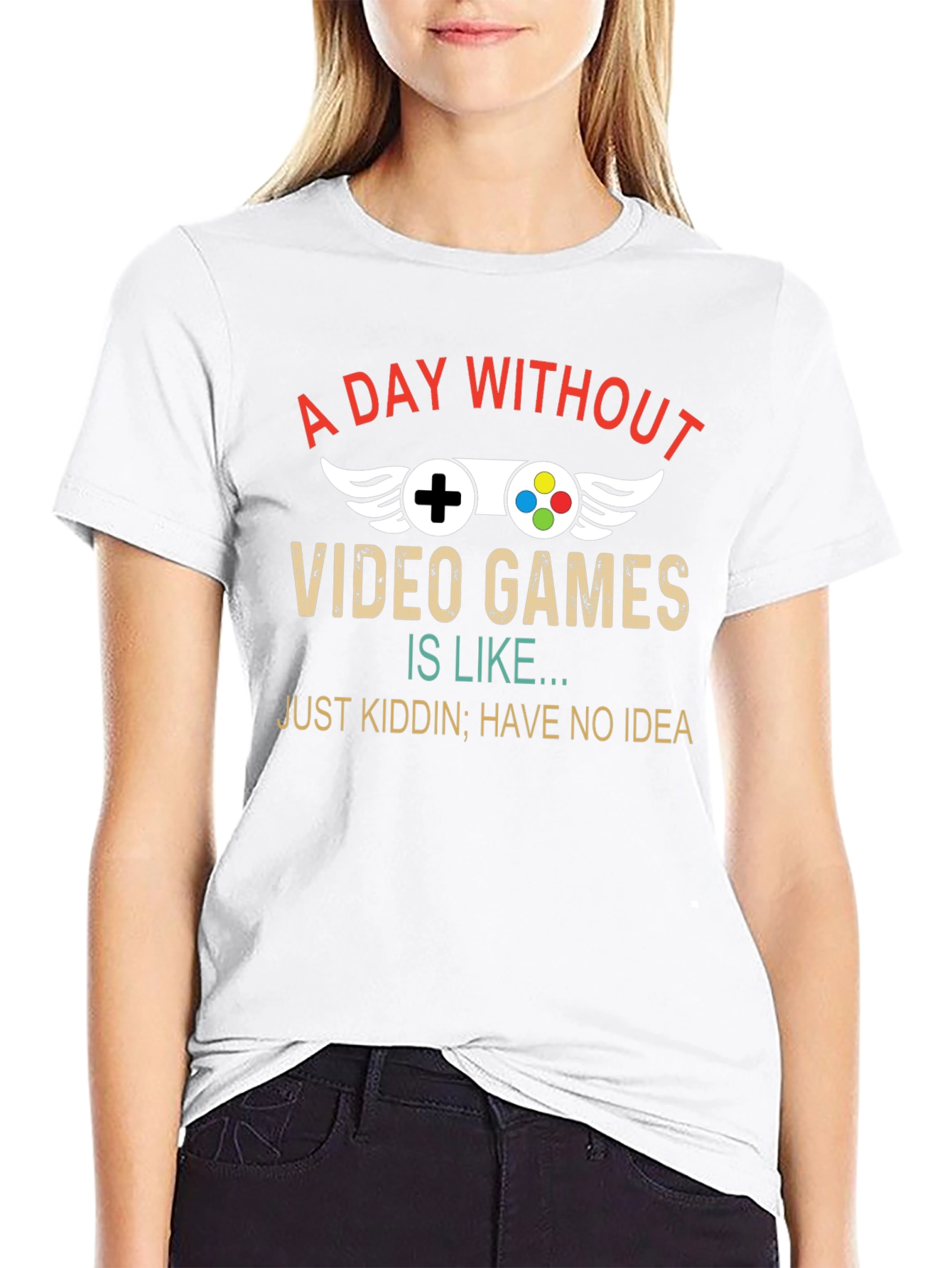 A Day Without Video Games Mens Black T-Shirt