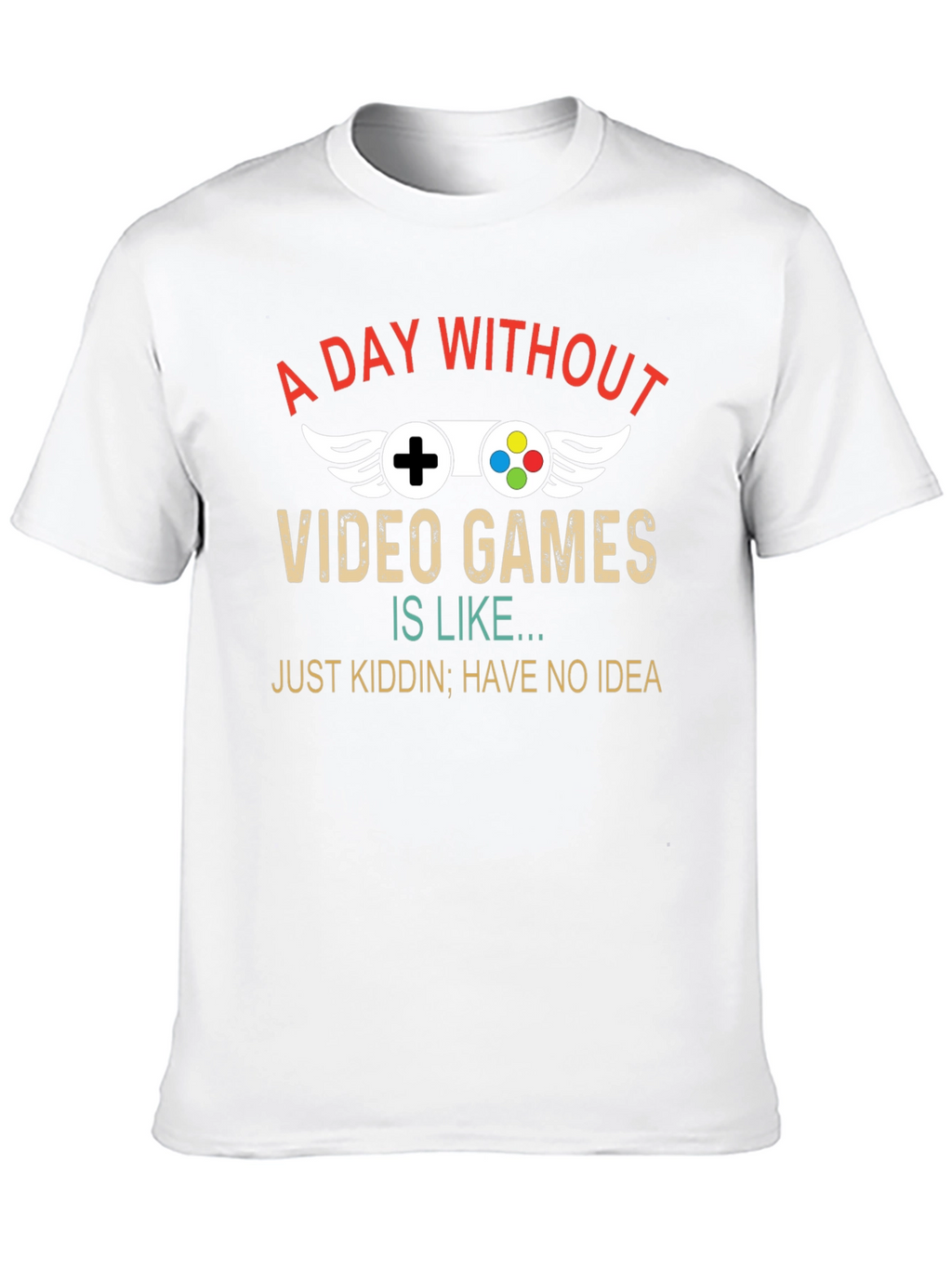 A Day Without Video Games Mens Black T-Shirt
