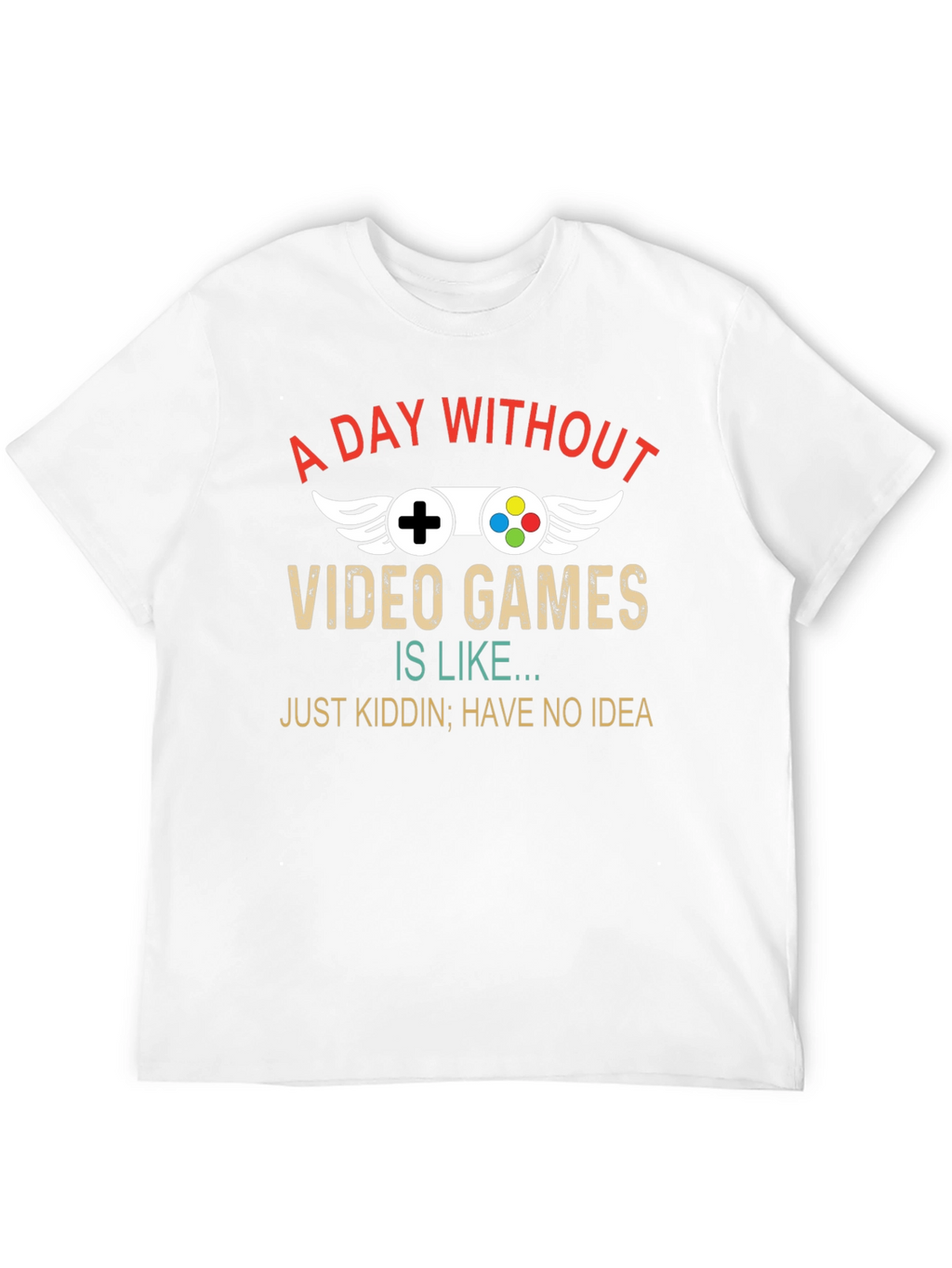 A Day Without Video Games Mens Black T-Shirt