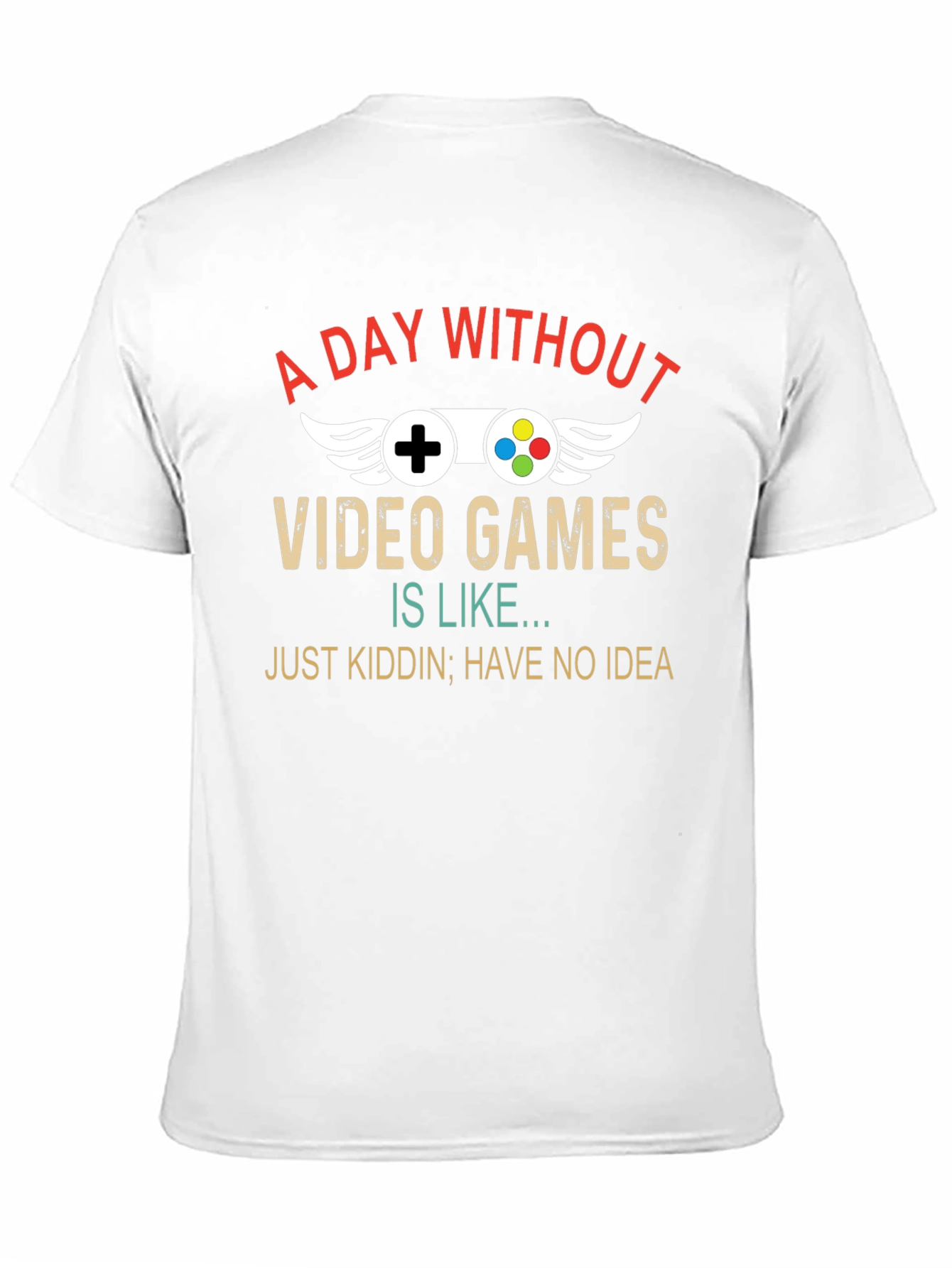 A Day Without Video Games Mens Black T-Shirt