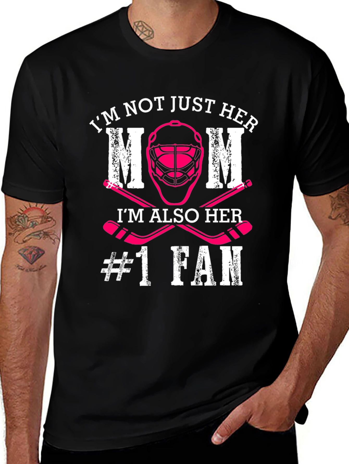 Hockey Mom #1 Fan T-Shirt - Support Your Player!