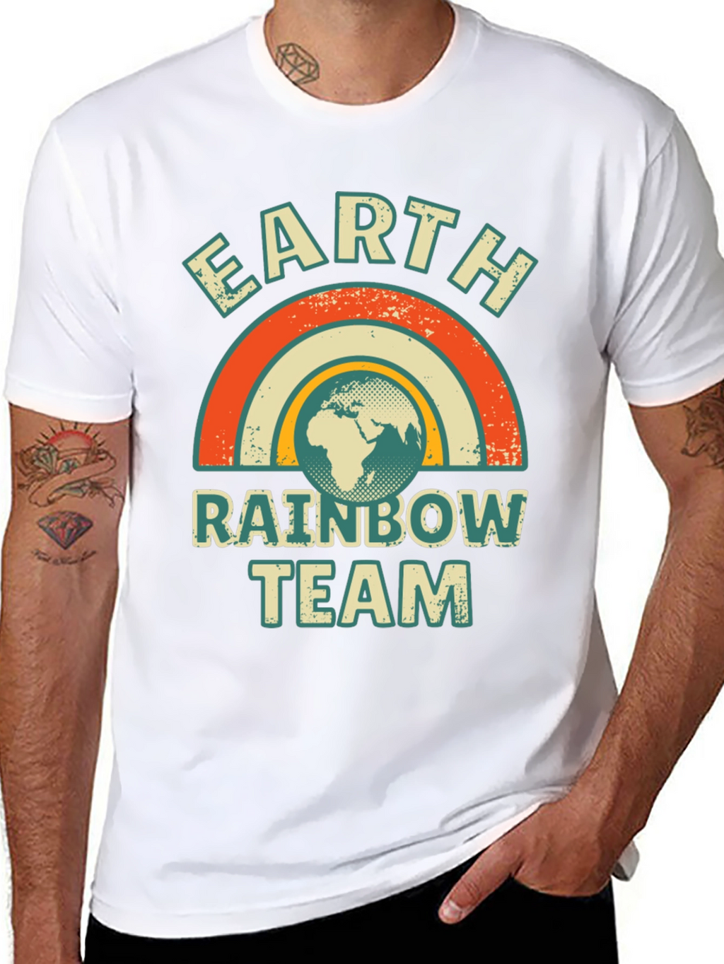 Earth Rainbow Team Graphic T-Shirt