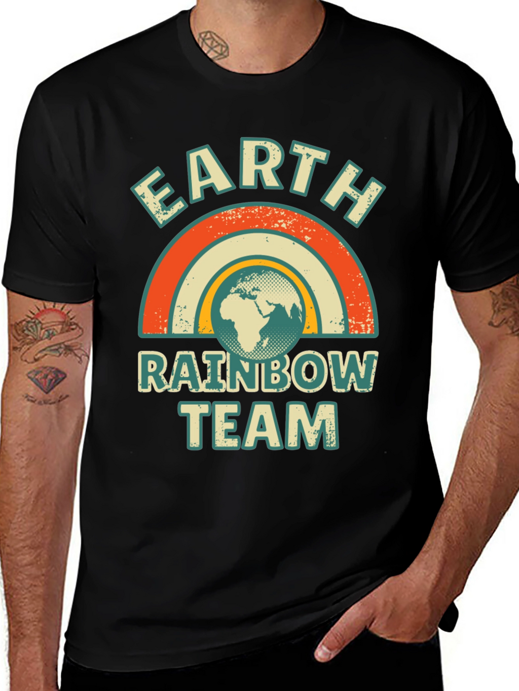 Earth Rainbow Team Graphic T-Shirt