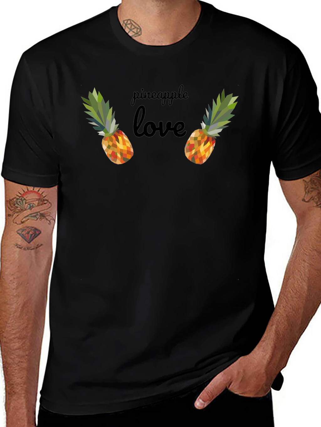 Pineapple Love Graphic Tee - Fun Trendy Casual T-Shirt