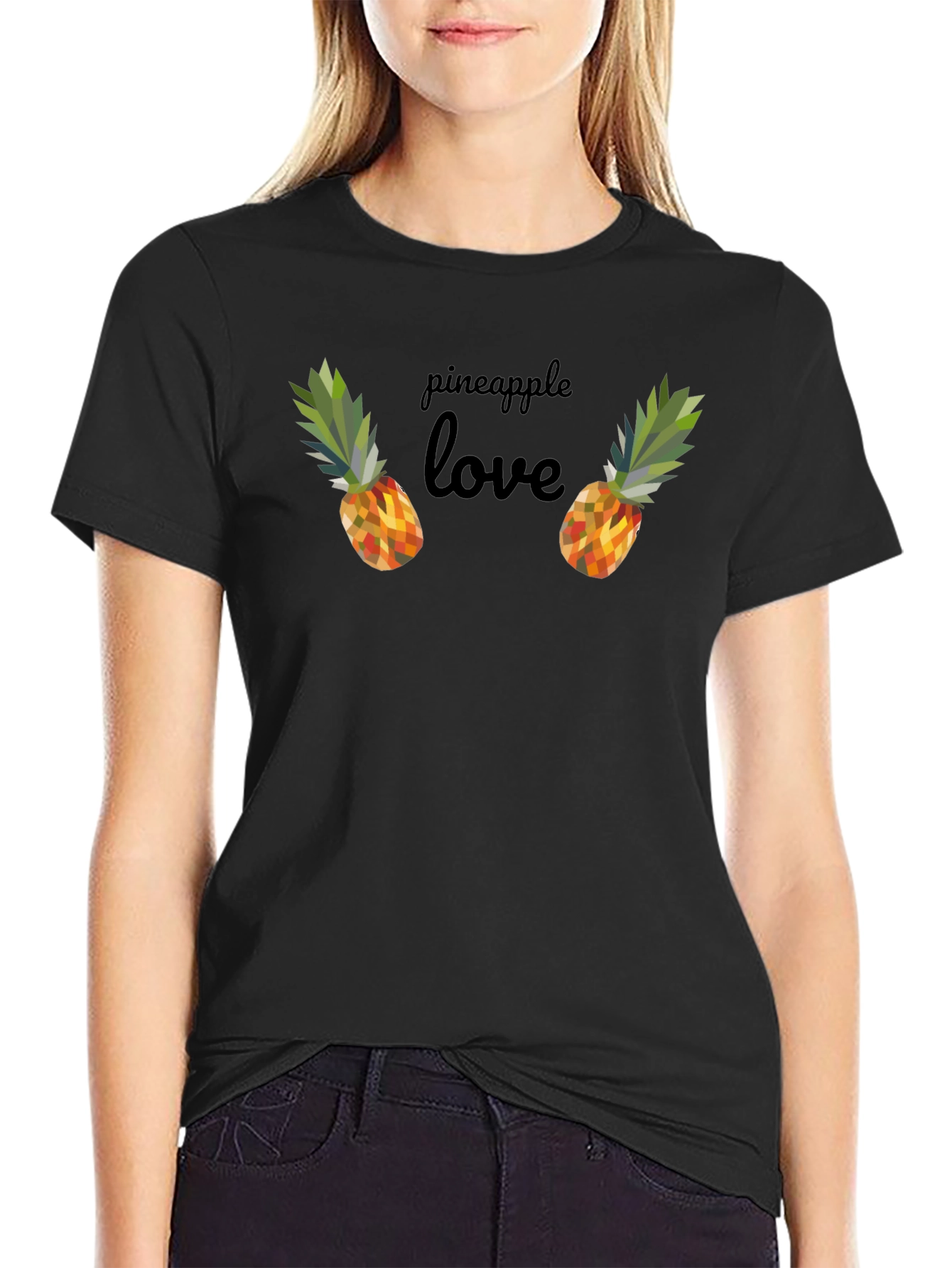 Pineapple Love Graphic Tee - Fun Trendy Casual T-Shirt