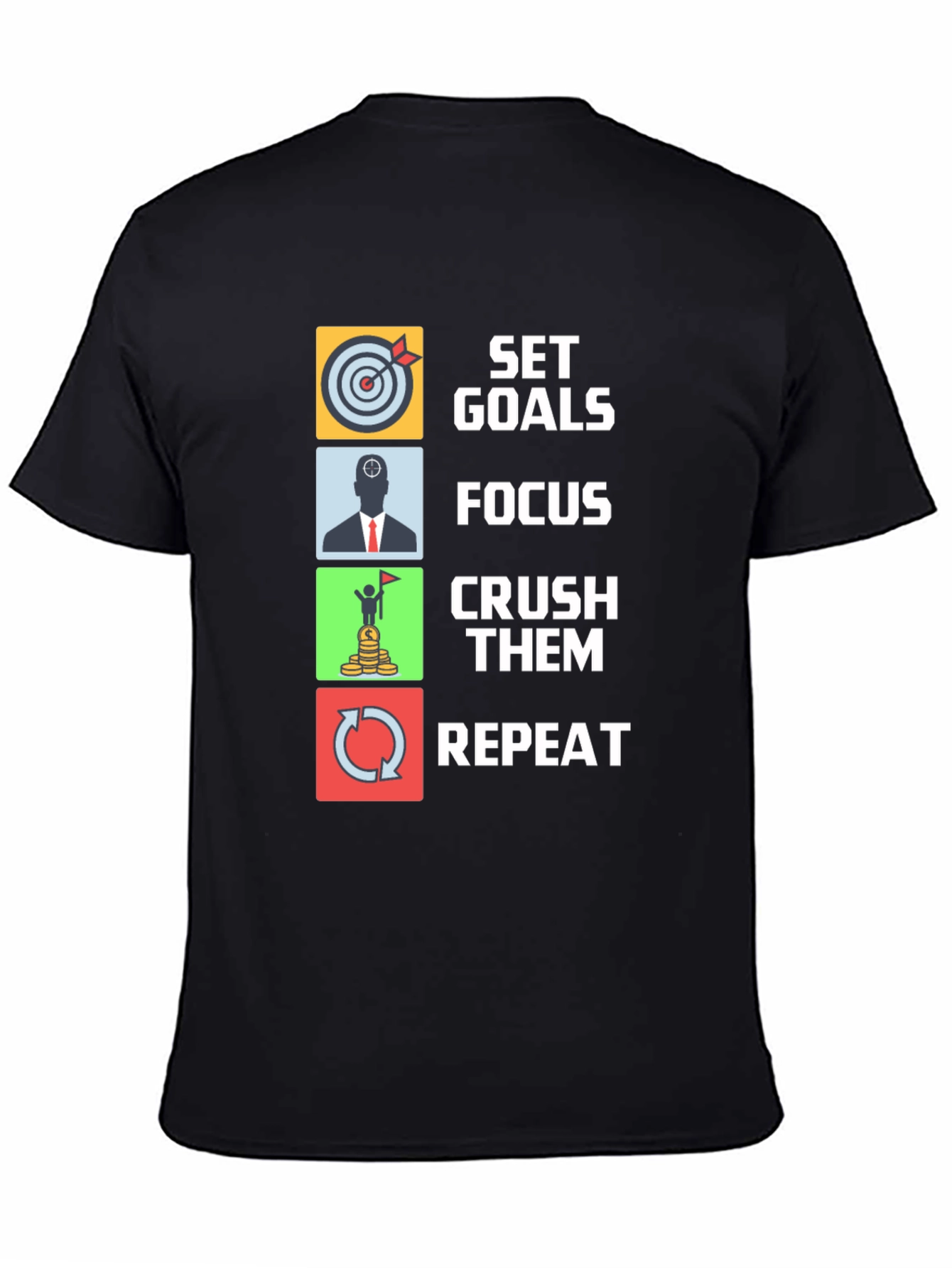 Set Goals Graphic Tee - Focus Crush Repeat