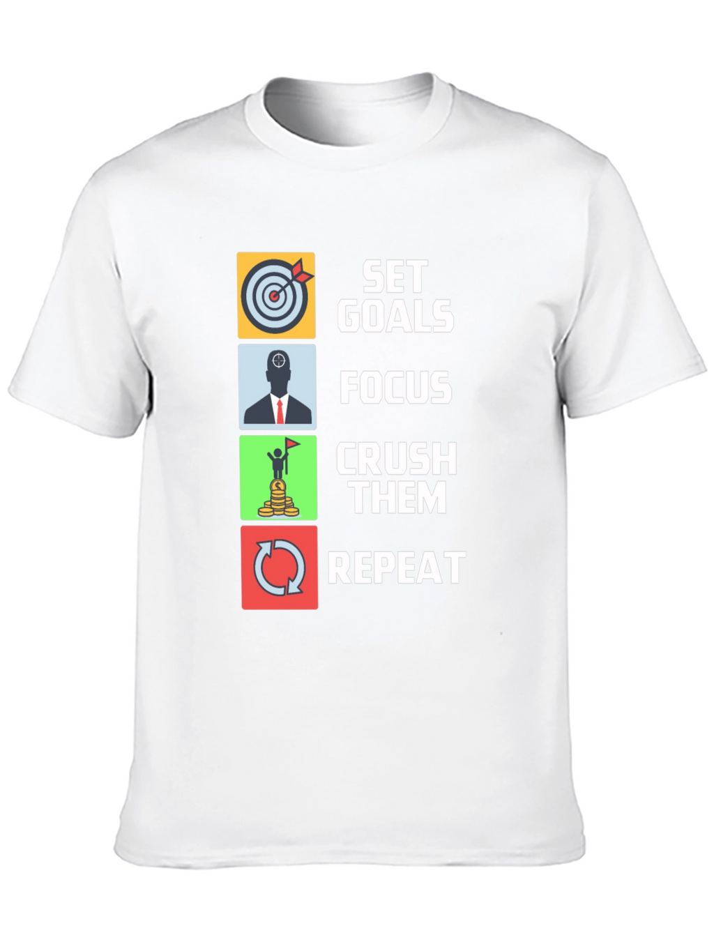 Set Goals Graphic Tee - Focus Crush Repeat