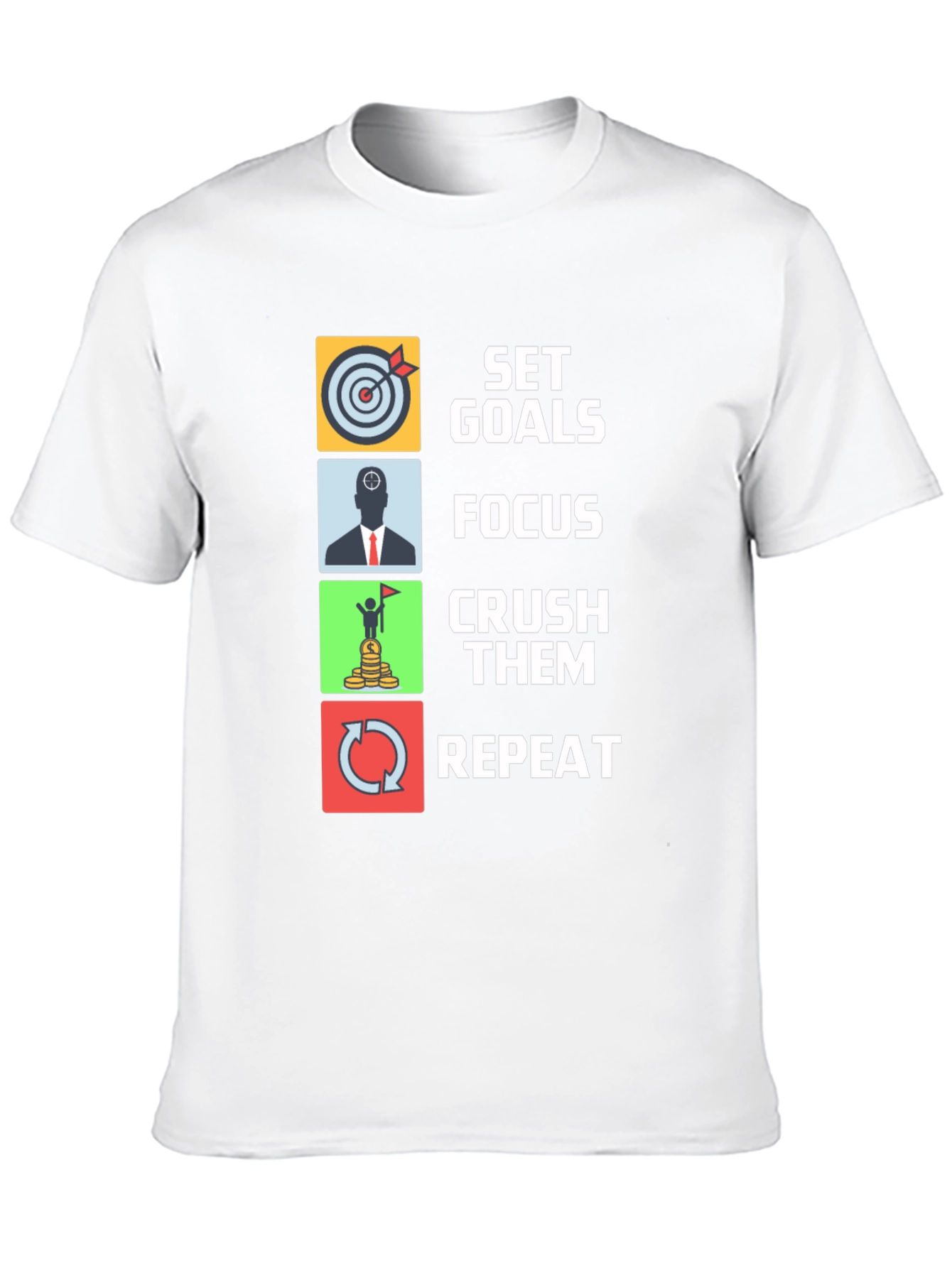 Set Goals Graphic Tee - Focus Crush Repeat