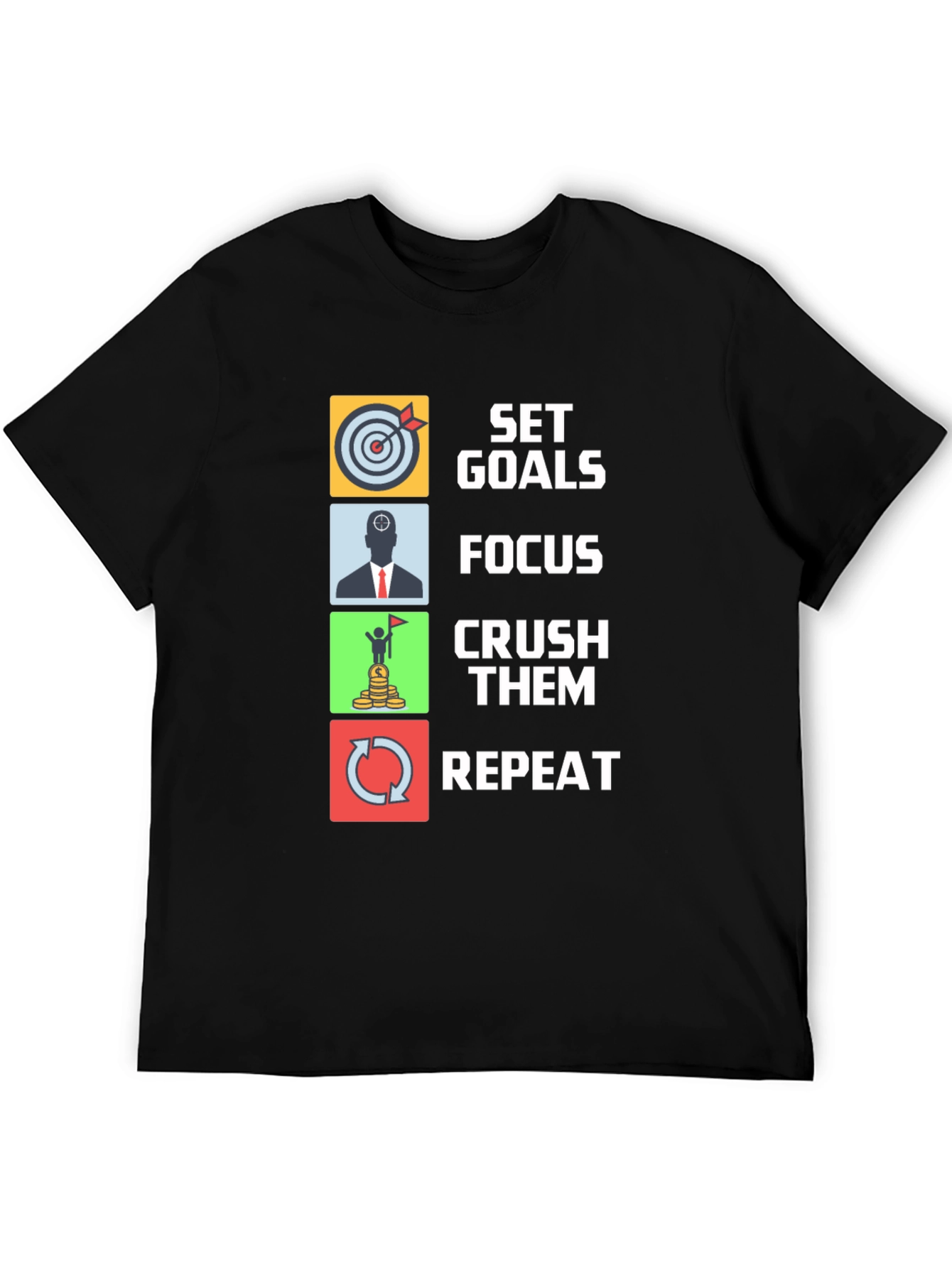 Set Goals Graphic Tee - Focus Crush Repeat