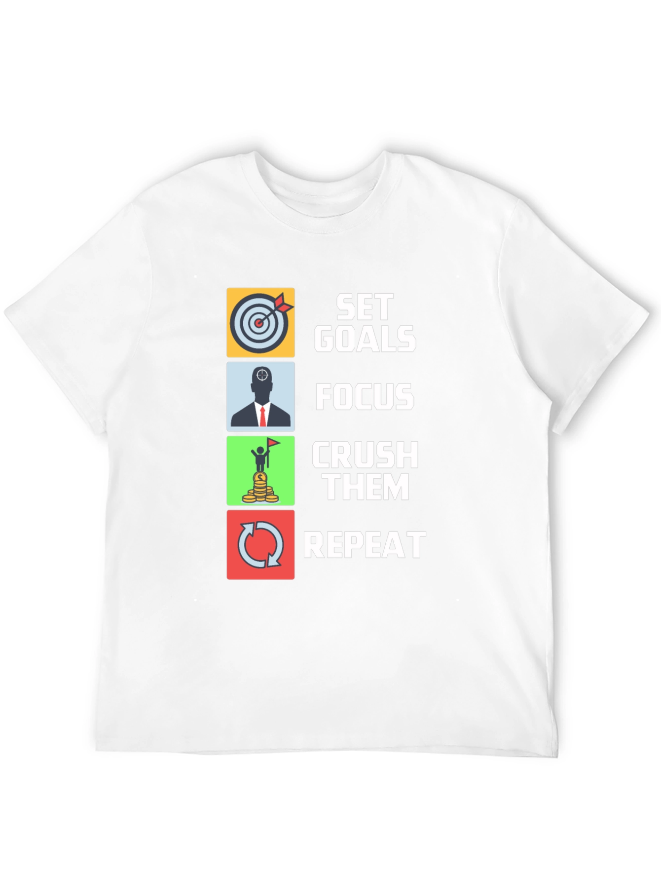 Set Goals Graphic Tee - Focus Crush Repeat