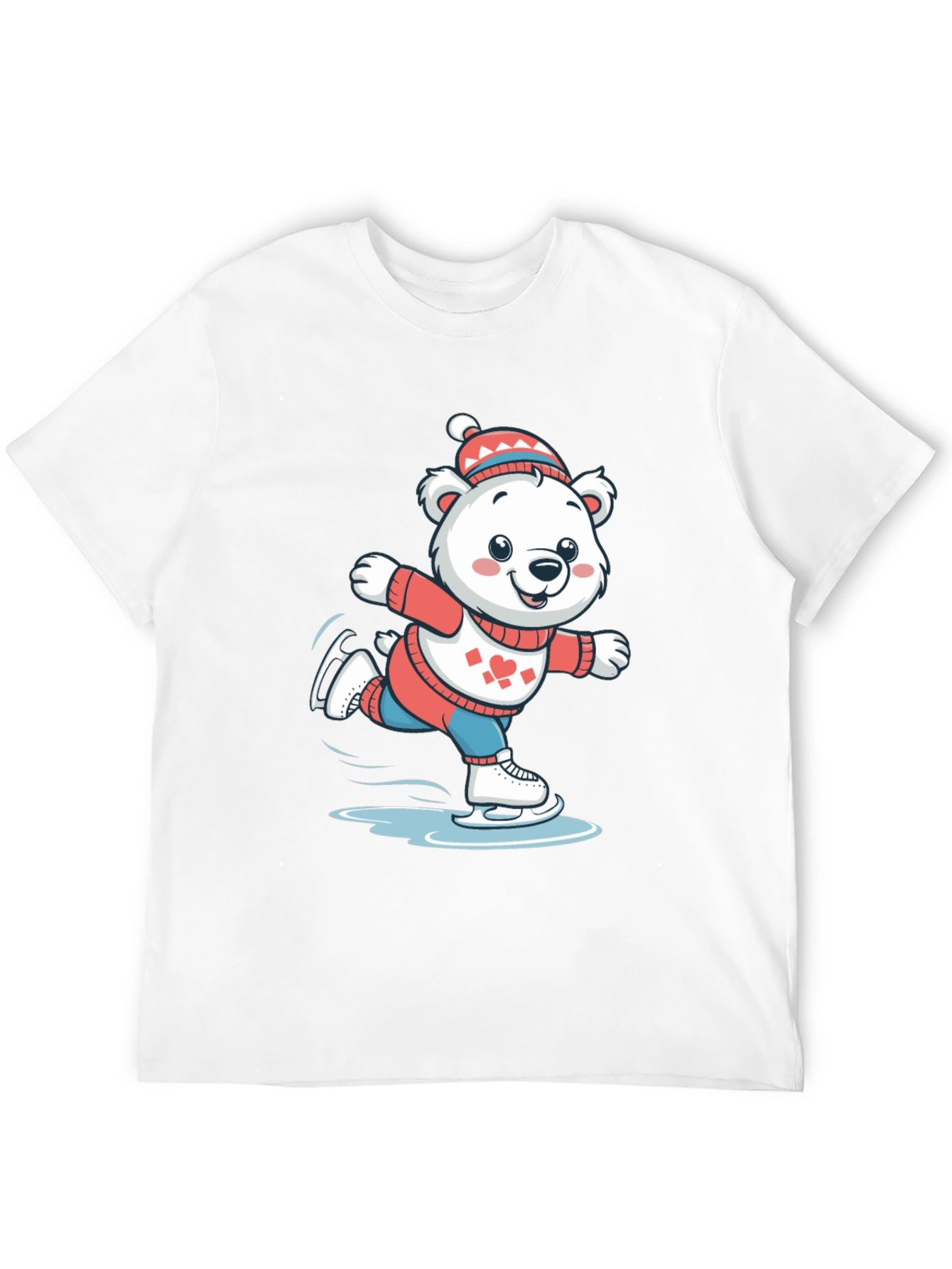 Ice Skating Bear T-Shirt