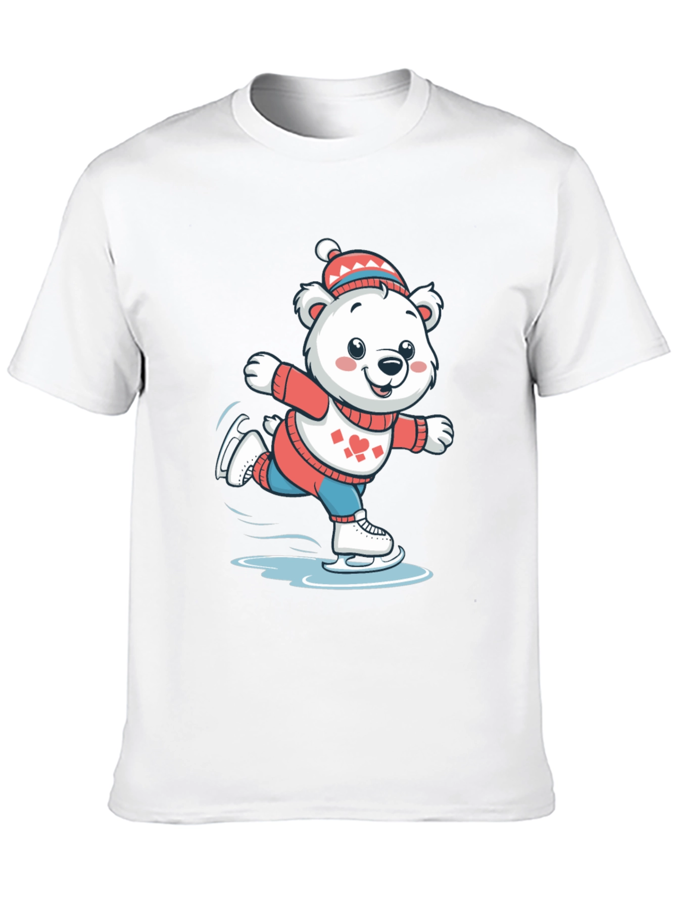 Ice Skating Bear T-Shirt