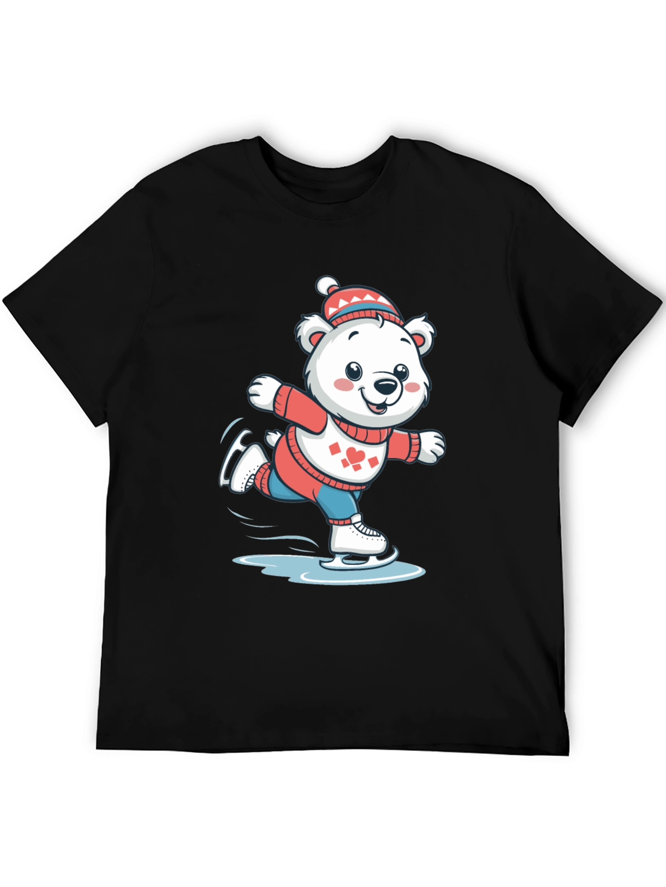 Ice Skating Bear T-Shirt