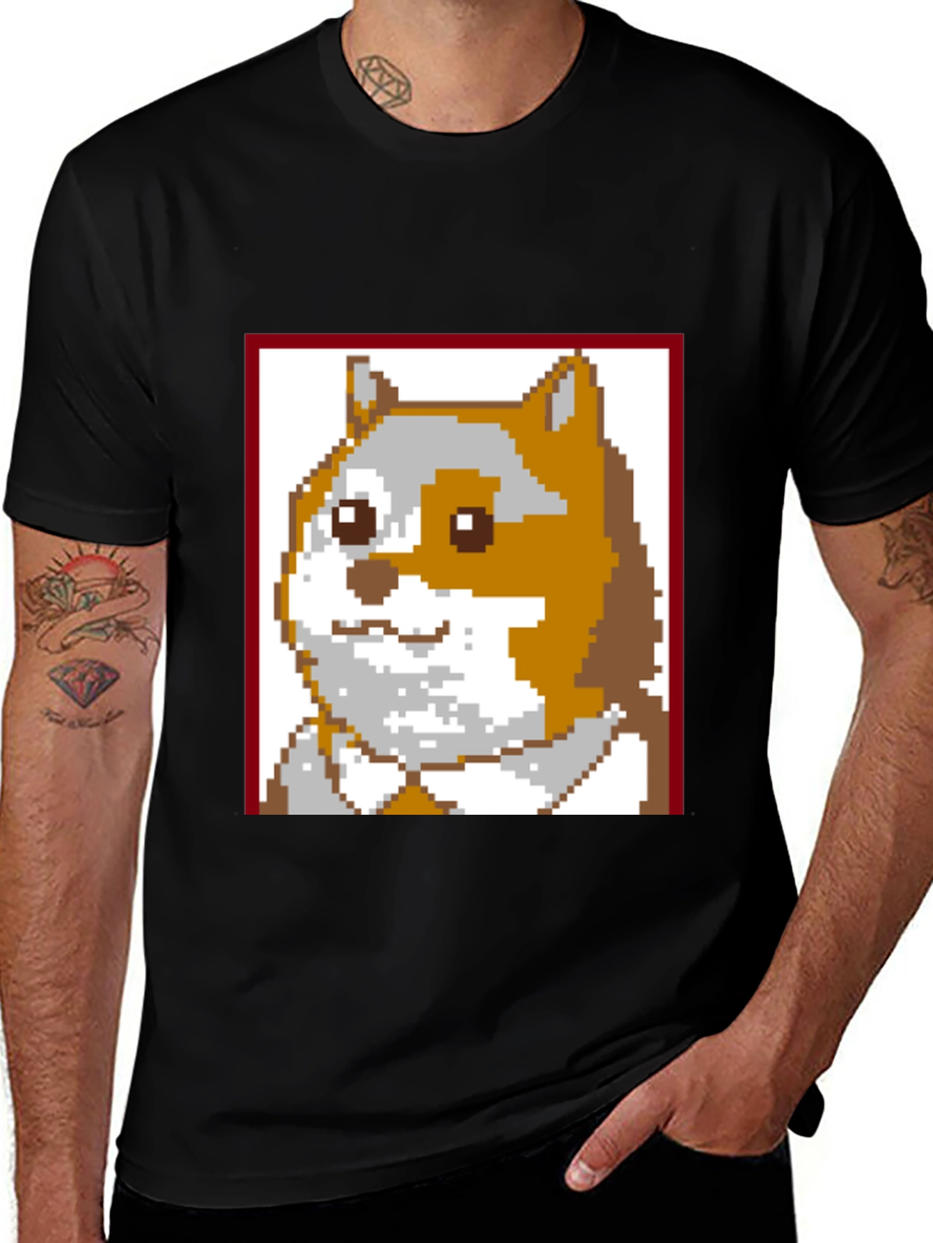 Pixel Doge T-Shirt - Classic Meme Tee