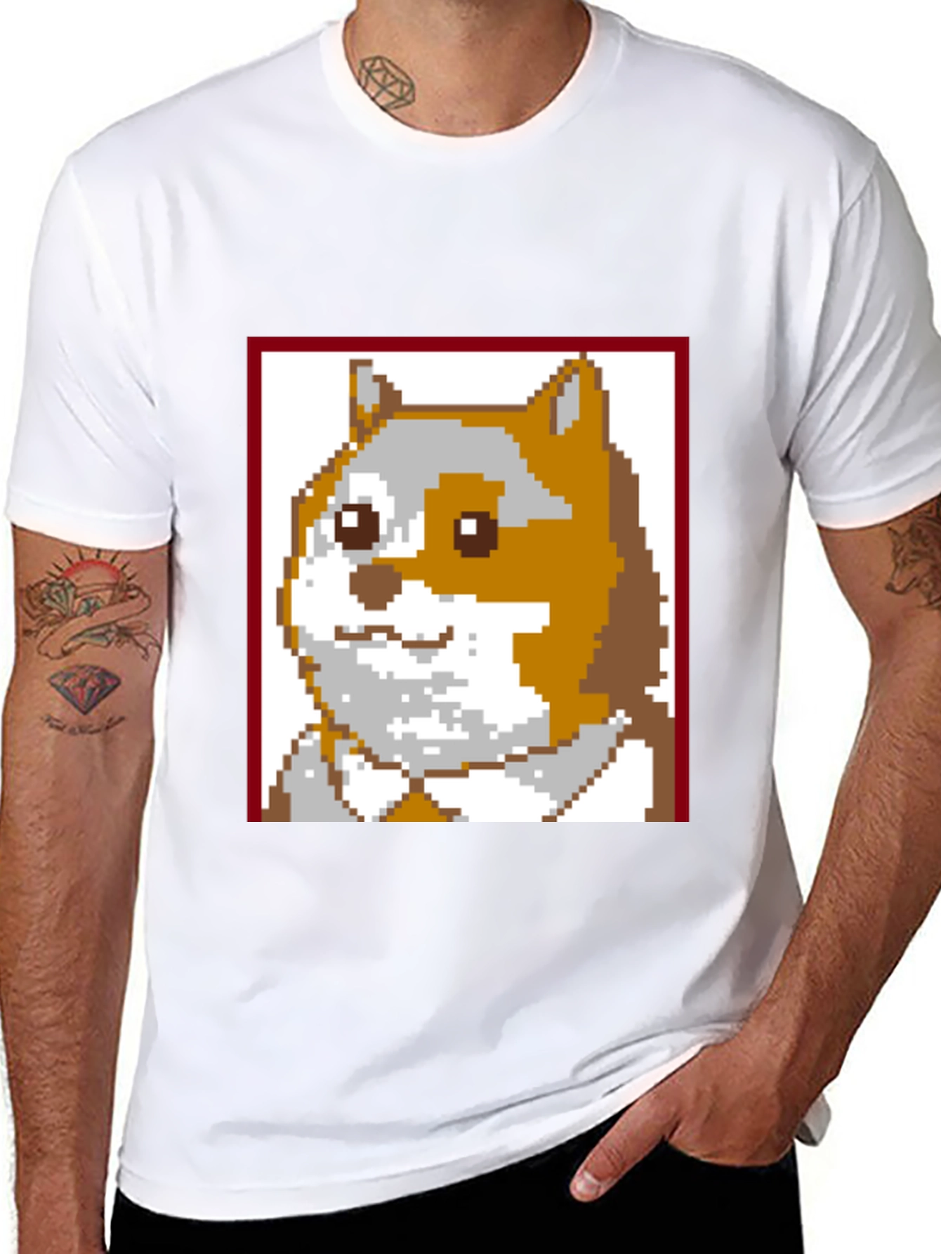 Pixel Doge T-Shirt - Classic Meme Tee