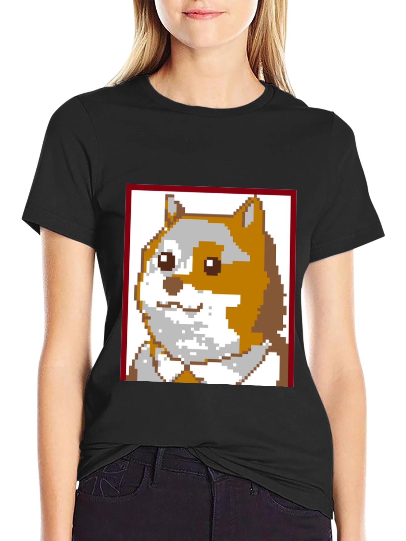 Pixel Doge T-Shirt - Classic Meme Tee