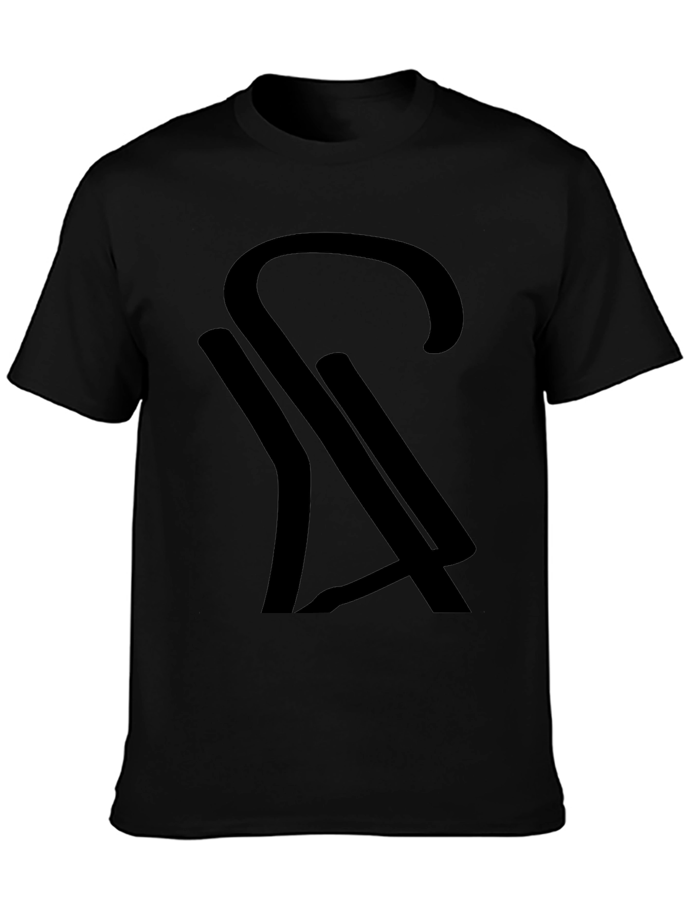 Modern Black Graphic Tee