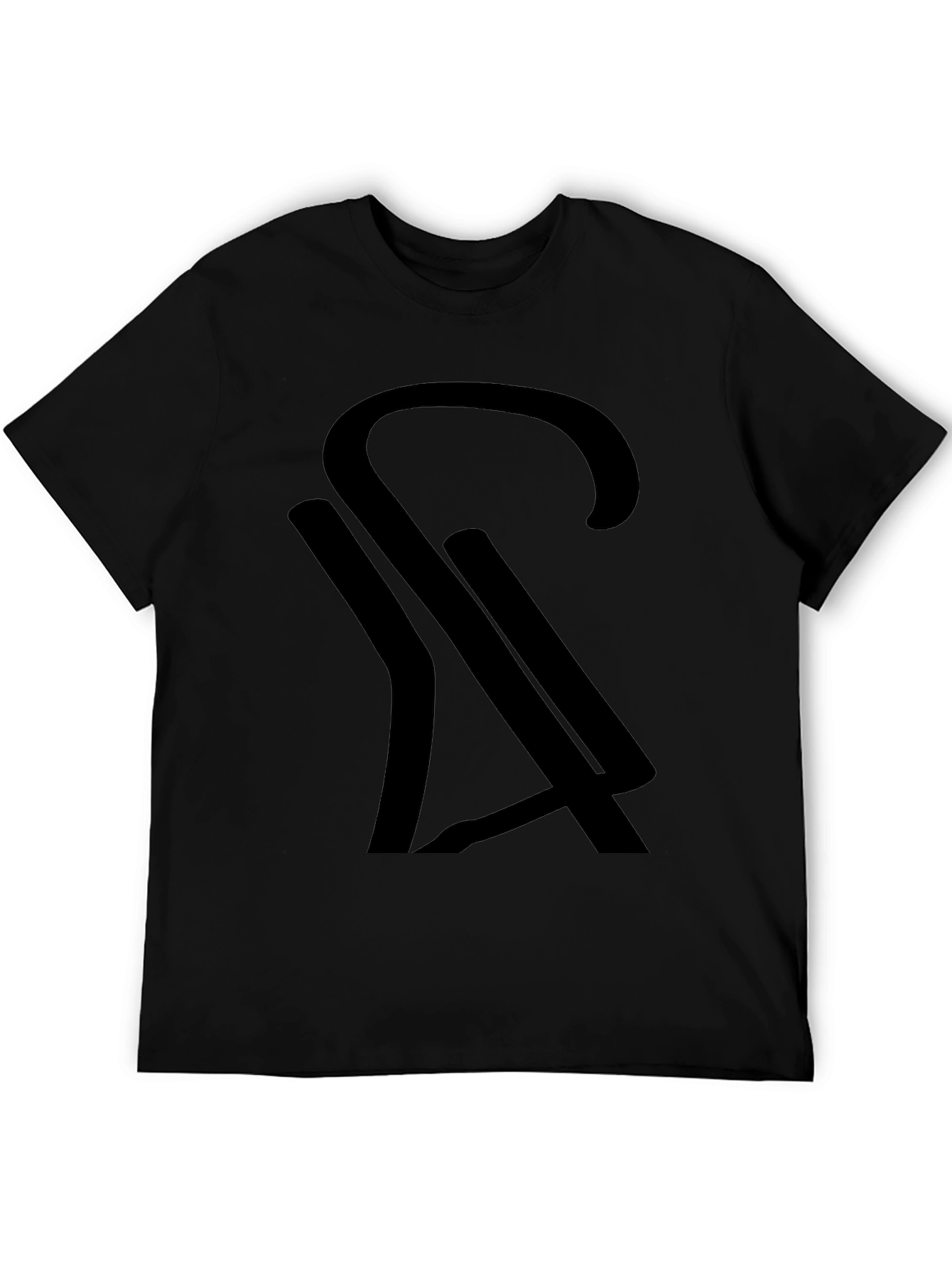 Modern Black Graphic Tee