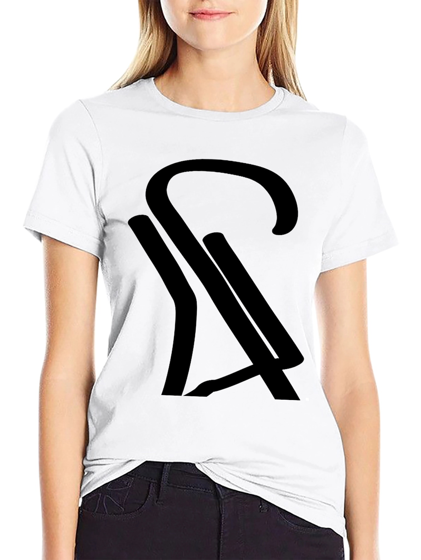Modern Black Graphic Tee