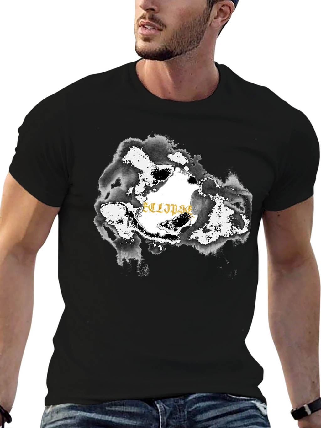 Eclipse Graphic Black T-Shirt